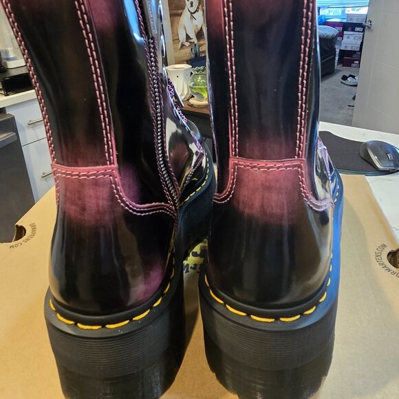 JADON MAX Distressed Leather Platform Boot Fondant Pink Women's Size 5 US NEW - Picture 7 of 16